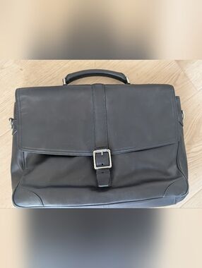 Coach Black Leather Men’s Briefcase Bag